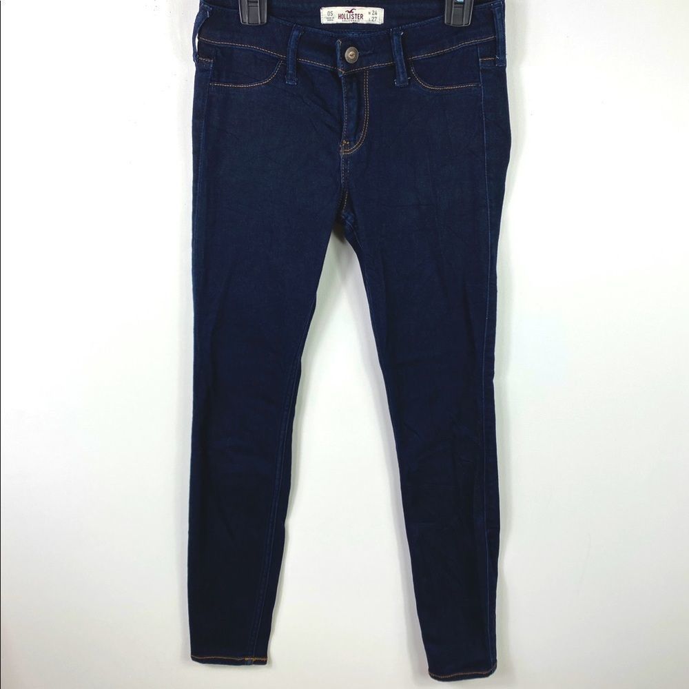 HOLLISTER Dark blue jegging, 0S